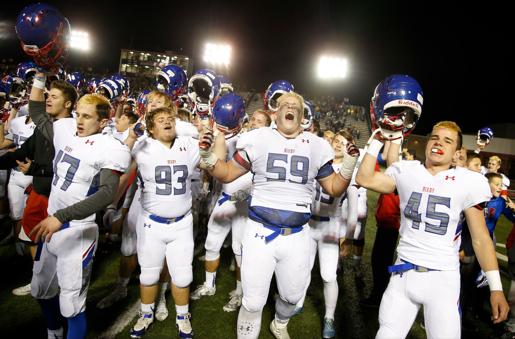 2015: No. 4 Bixby 38, No. 3 Sand Springs 28